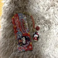 ご当地キティ 根付け 埼玉限定 日本人形バージョン ストラップ レア