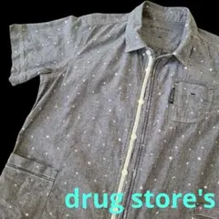 drug store's 半袖シャツ 星柄 グレーのサムネイル