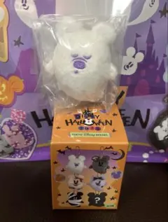 ディズニー ハロウィン 2025 おばけ ぬいぐるみチャーム 白 眠り