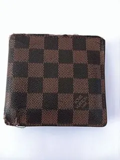 ルイヴィトン ダミエ 財布 正規品 破れあり - メルカリ