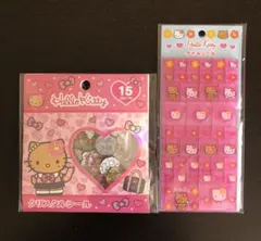 【正規品】ハローキティ クリスタルシール＆タイルシール　ギャルキティSET