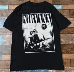 ビンテージ　古着　NIRVANA ニルヴァーナ　バンド　メンズ　半袖tシャツ　黒