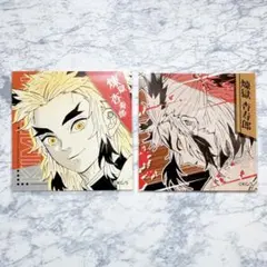 鬼滅の刃 スクエアステッカーコレクション 煉獄杏寿郎 2点セット