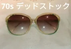 お値下げ❣ 新品未使用 ヴィンテージ サングラス クリアフレーム グリーンラインのサムネイル