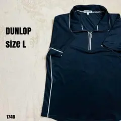 DUNLOP ダンロップ ポロシャツ ゴルフ ブラック L 1740のサムネイル