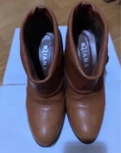 DIANA ダイアナ　アンクルブーツ　ブラウンレザー　23cm