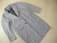 50345　ジョンブル　カシミヤ入りチェスターコート　グレー　M