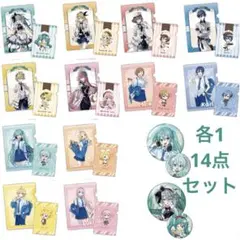 ローソンくじ 初音ミク クリアファイルコンプ+ミク缶バッジセット