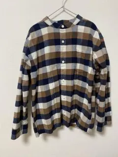 無印良品 チェック柄 長袖 ネルシャツ キッズ 150