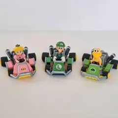 マリオカート ミニカー 3体セット ピーチ ルイージ ノコノコ