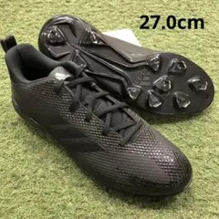 adidas 野球スパイク　金属　ブラック　27.0cm