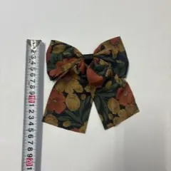 新品未使用品、昭和、大正、レトロリボン　髪飾り　　バレッタ　1点