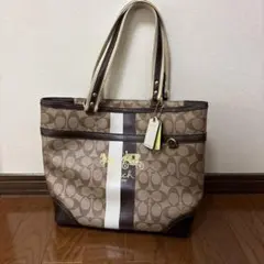 COACH シグネチャー トートバッグ ブラウン