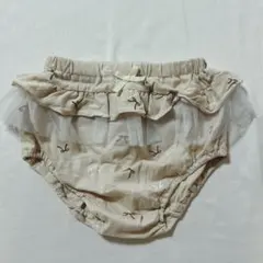 【まとめ買い対象】 リボン柄フリル付きボトムス 60-70cm
