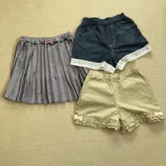 any FAM ショートパンツ & インナーパンツ付スカート セット 110