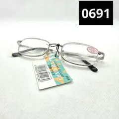 クリアオーバル型 老眼鏡 +3.50　0691