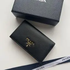 350 極上美品 PRADA プラダ カードケース 名刺入れ 財布
