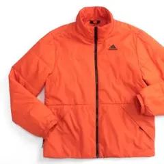 美品 adidas エッセンシャルズ パフジャケット 中綿ブルゾン