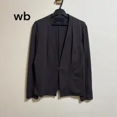 美品 wb ダブルビー T/Cスムース フレアージャケット