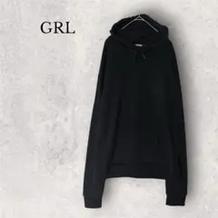 GRL グレイル スウェットパーカー フーディー ブラック F フリーサイズのサムネイル