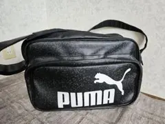 PUMAエナメルバックL ショルダーバッグ ブラック