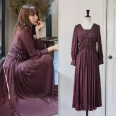 Herlipto Side Bow Vintage Twill Dress - メルカリ