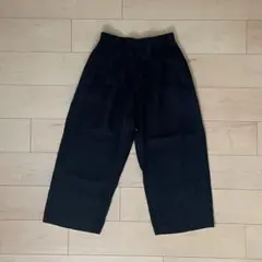 Bakkurii パンツ ネイビー 1 カジュアル シンプル 着回し ワイド 