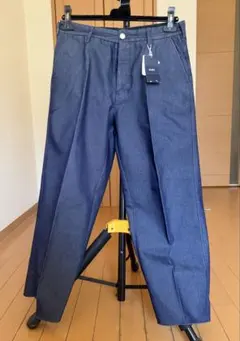 SHIPS メンズ クロップド デニムパンツ クールマックス素材 ネイビーのサムネイル