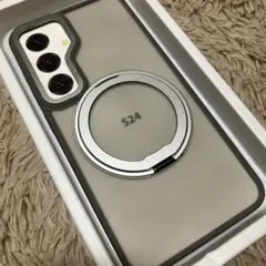 QUEASON Galaxy S24用 MagSafe対応ケース　グレー