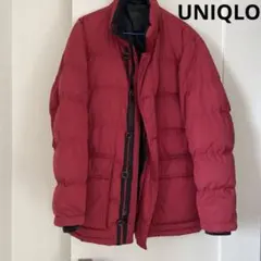 ユニクロ　ダウン　Lサイズ レッドカラーのサムネイル