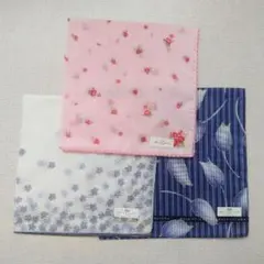 バレンシアガ　ブランド ハンカチ　3枚セット　レトロ　年代物　当時物