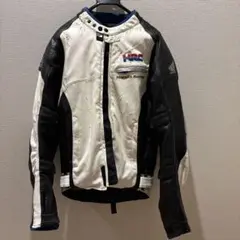 HRC 本革 レザージャケット 白黒　#のサムネイル