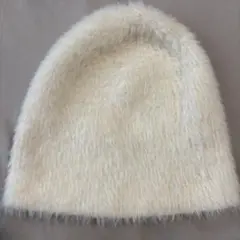 GU フェザーヤーンニットキャップ 白