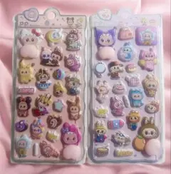 ❗️激安ラブブお尻ぷにぷにシール2枚セット❗️