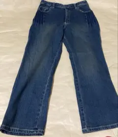 SMILE LAND ワイドレッグデニム 73サイズ ダークブルー