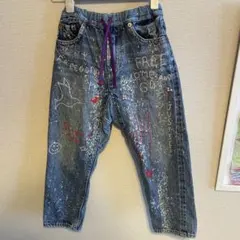 デニムアントンガリー　刺繍デニム