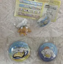 シナモロール くら寿司 みるく モカ 缶バッジ キーホルダー