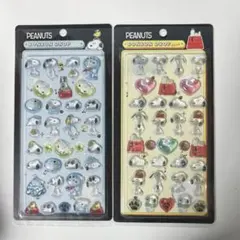 スヌーピー 硬いシール 2枚セット