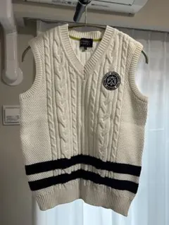 PEARLY GATES ケーブルニットベスト