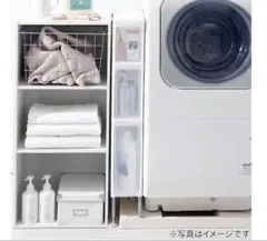 【販売終了品】ホワイト ランドリーラック 約101cm 値下げ済みのサムネイル