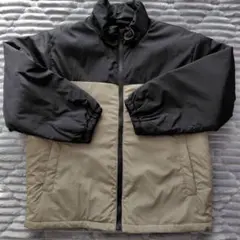 GLOBAL WORK 中綿アウター 黒×カーキ