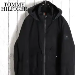 トミーヒルフィガー 中綿キルティングジャケット 防風撥水 フード ブルゾン Lのサムネイル