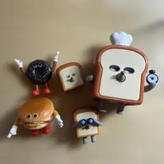 パンどろぼう他　キャラクター　ガチャガチャ5体セット