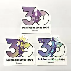 ポケモン 30周年記念 ステッカー エレズン、ストリンダー すがた違い3