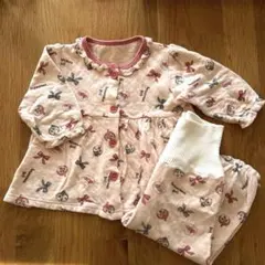 ベビー♡フリル　アンパンマンピンクパジャマ 90