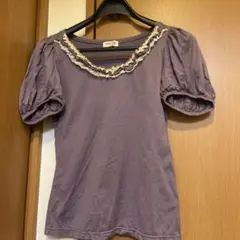 エミリーテンプルキュート　パープル Tシャツ フリル付きのサムネイル