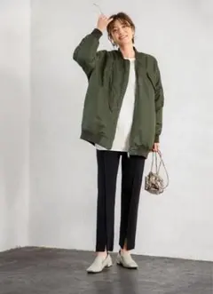 STYLE DELI スタイルデリ ピンタックスリットニットパンツ