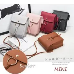 スマホバッグ ミニショルダーバッグ ショルダーポーチ 5色展開