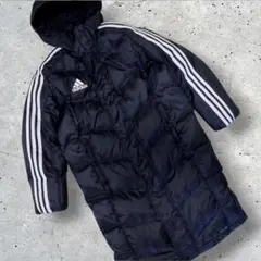 極美品 adidas ベンチコート 中綿 140サイズ ブラック