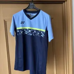 YONEX ゲームシャツ Ｓライトブルー/ネイビー